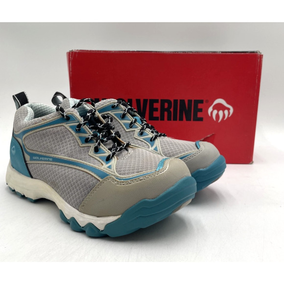 WOLVERINE FAIRMONT ST W10466 Women's NWD Steel-Toe Work Shoe Grey US Size 7 - Picture 1 of 14